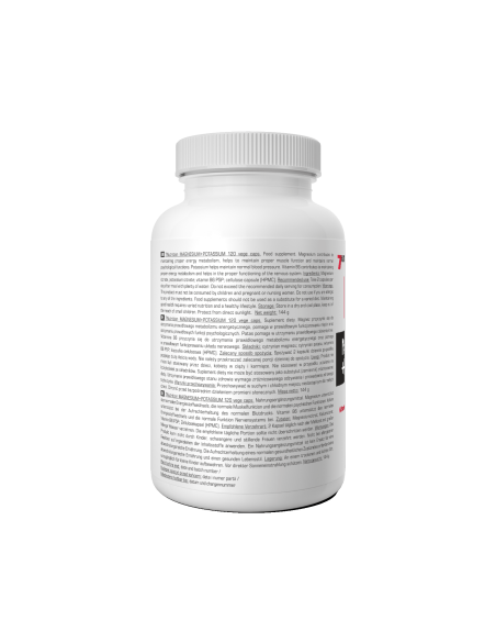 MAGNESIUM +POTASIUM 120CAPS. 7NUT