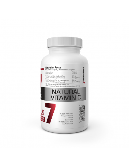 NATURAL VITAMIN C 60CAPS. 7NUTRITION