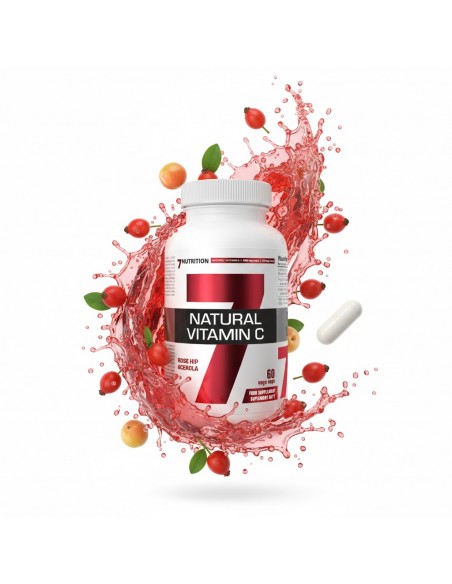 NATURAL VITAMIN C 60CAPS. 7NUTRITION