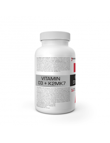 VITAMIN D3+K2MK7 120CAPS. 7NUTRITION