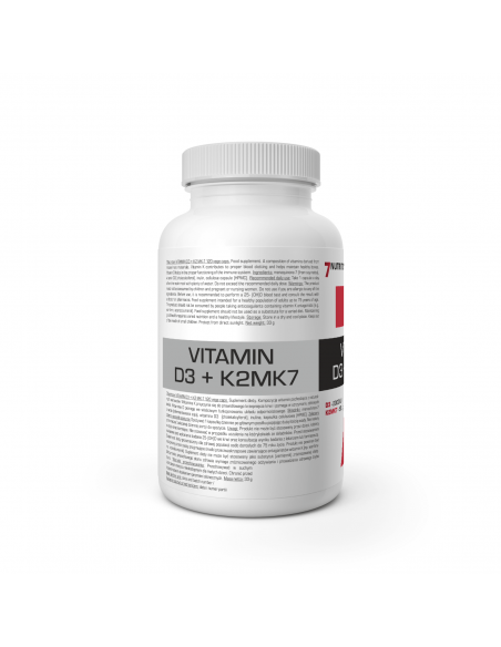 VITAMIN D3+K2MK7 120CAPS. 7NUTRITION