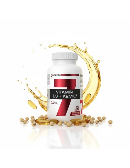 VITAMIN D3+K2MK7 120CAPS. 7NUTRITION