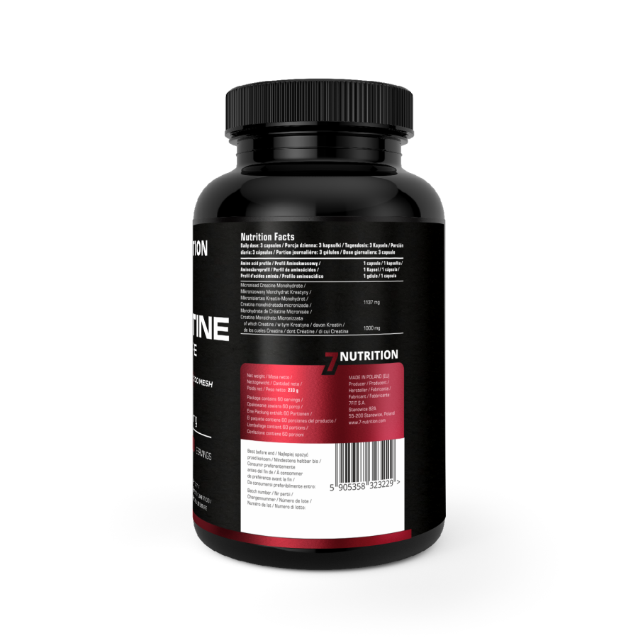 CREATINE PURE 180CAPS. 7NUTRITION