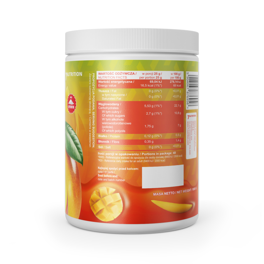 JAM MANGO 1KG. 7NUTRITION