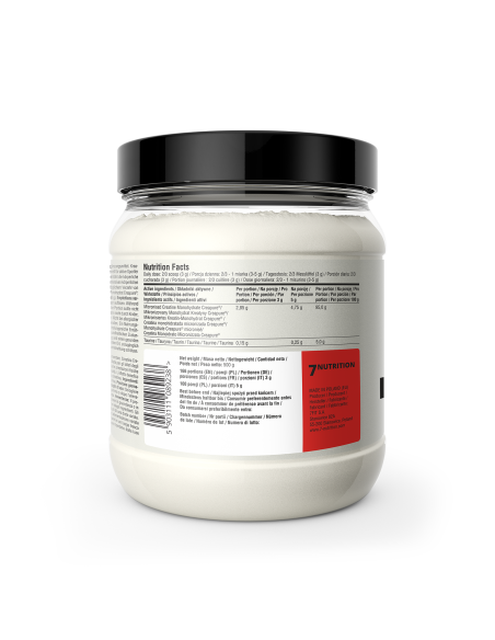 CREAPURE 500GR. NATURAL. 7NUTRITION