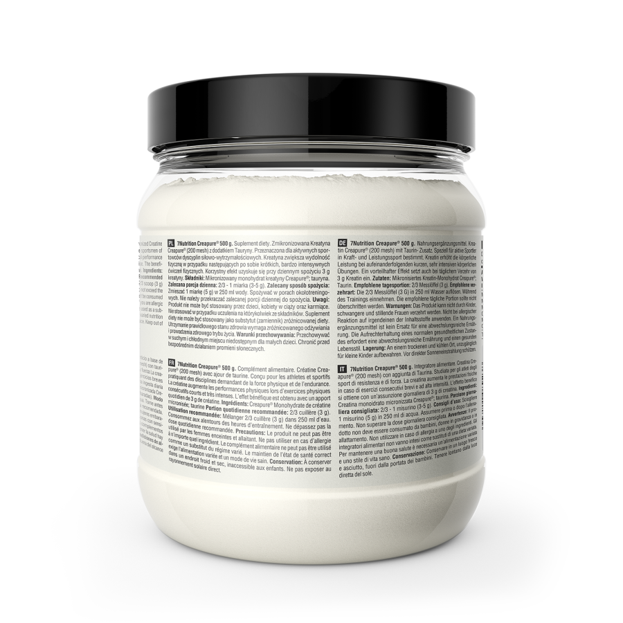 CREAPURE 500GR. NATURAL. 7NUTRITION