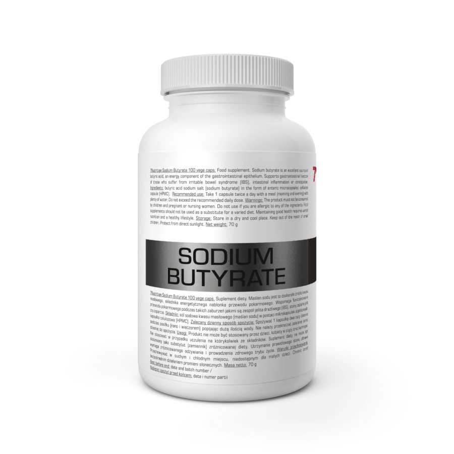 SODIUM BUTYRATE 100CAPS. 7NUTRITION
