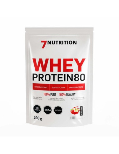 WHEY PROTEIN 80 500GR. WHITE CHOCO FRESA. 7NUT