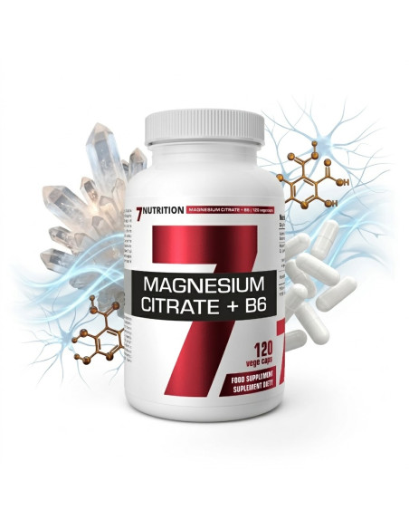 MAGNESIUM CITRATE + B6 120CAPS. 7NUTRITION