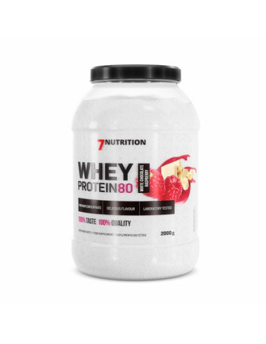 WHEY PROTEIN 80 2KG. WHITE CHOCO RASPBERRY. 7NUT