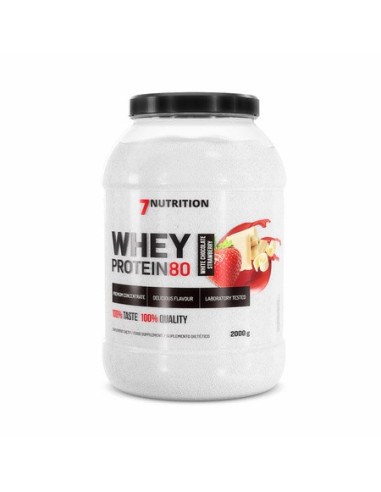 WHEY PROTEIN 80 2KG. WHITE CHOCO FRESA. 7NUT