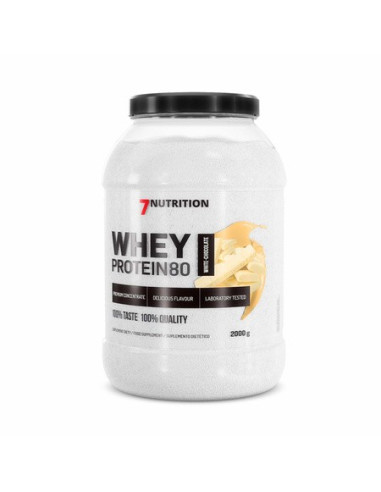 WHEY PROTEIN 80 2KG. WHITE CHOCOLATE. 7NUT