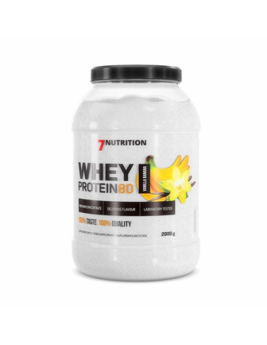 WHEY PROTEIN 80 2KG. VAINILLA BANANA. 7NUT