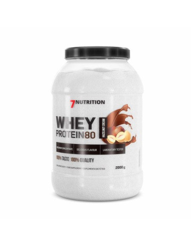 WHEY PROTEIN 80 2KG. HAZELNUT CREAM. 7NUT