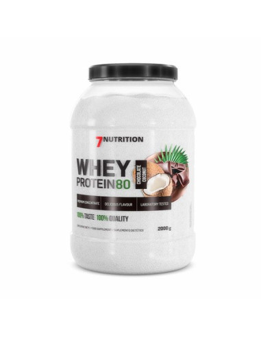 WHEY PROTEIN 80 2KG. CHOCOLATE COCONUT. 7NUT