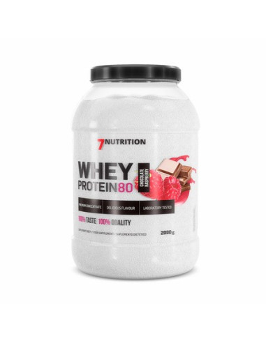 WHEY PROTEIN 80 2KG. CHOCOLATE RASPBERRY. 7NUT