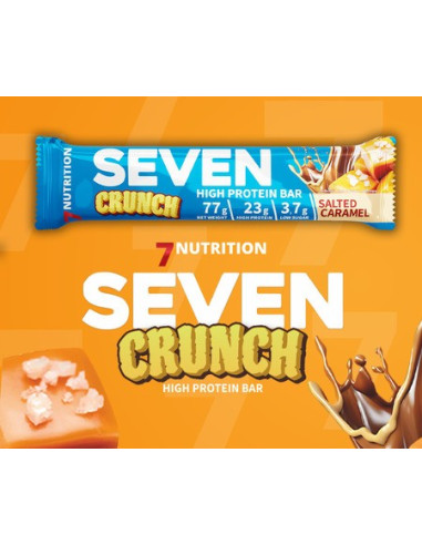 SEVEN BAR 77GR. SALTED CARAMEL. 7NUT
