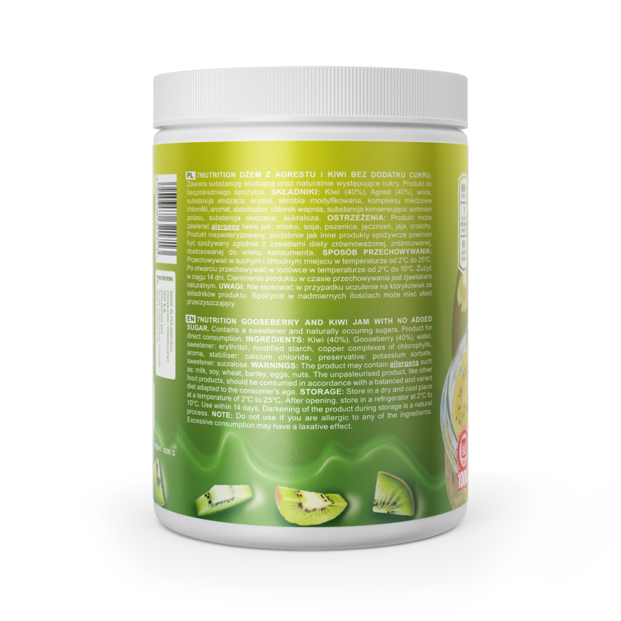 JAM KIWI 1KG. 7NUTRITION