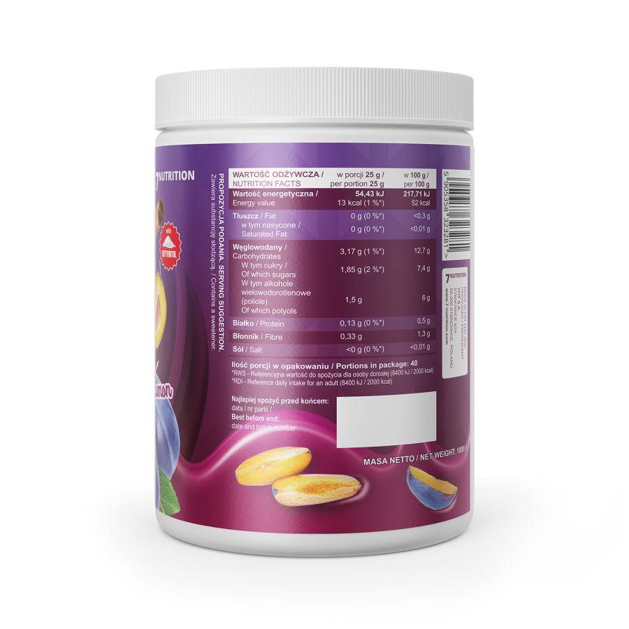 JAM CIRUELA CANELA 1KG. 7NUTRITION