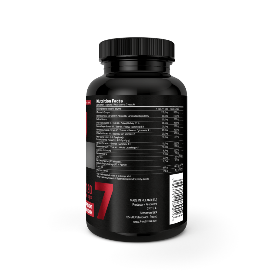 JUNGLE BURNER 120CAPS. 7NUTRITION