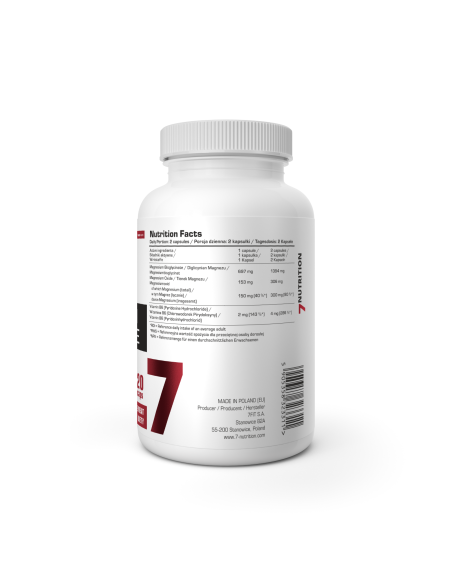 MAGNESIUM BISLGYCINATE 120CAPS. 7NUTRITION