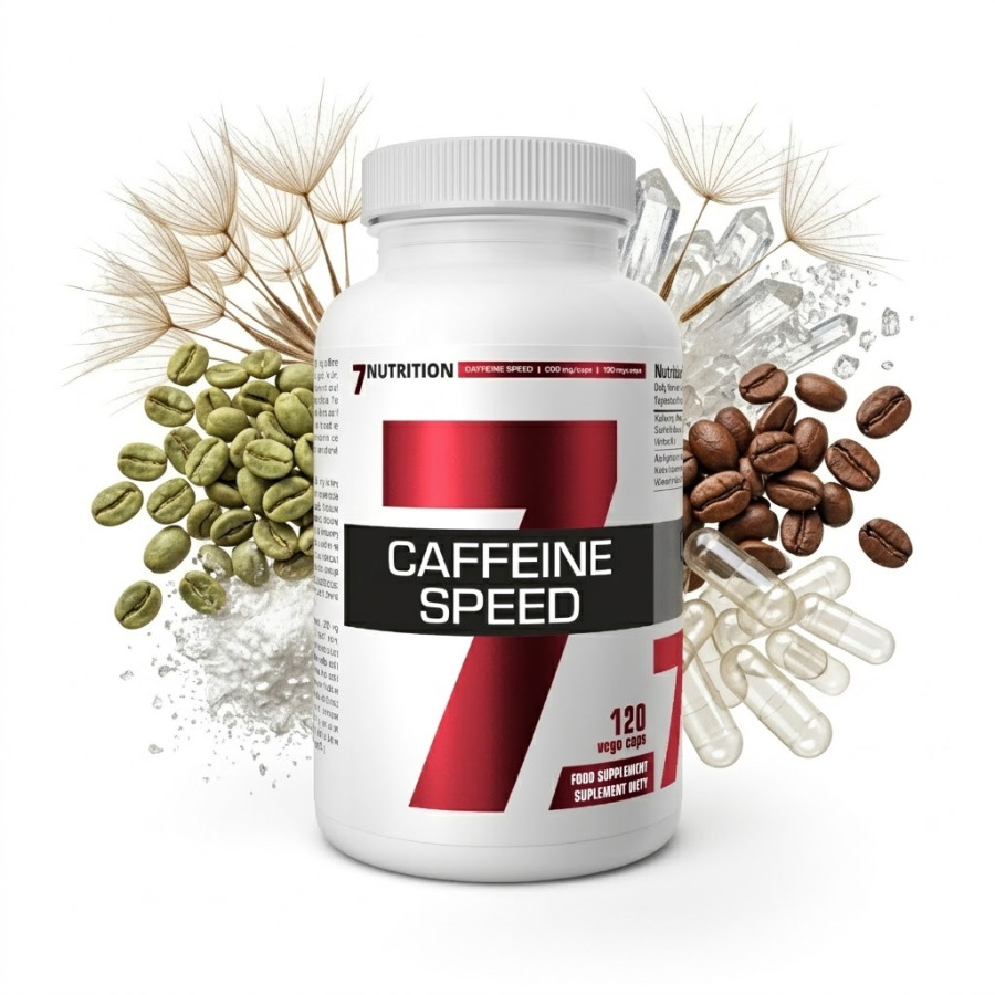 Cafeína 200mg cápsulas 7Nutrition – Energía y enfoque