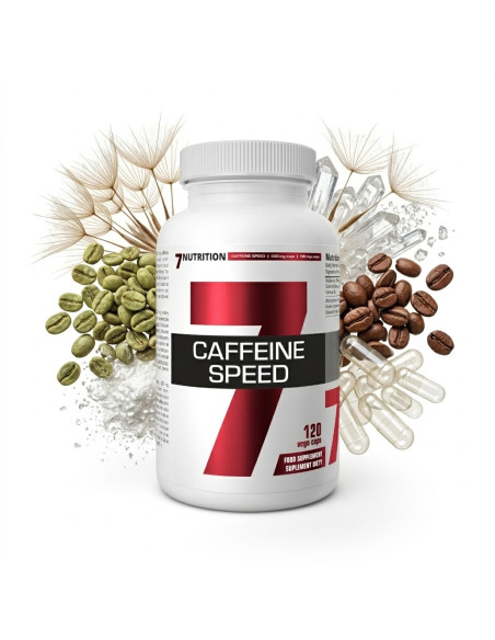 Cafeína 200mg cápsulas 7Nutrition – Energía y enfoque