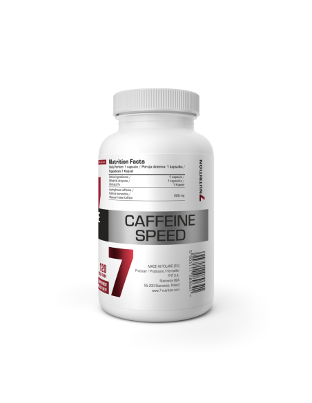 Cafeína 200mg cápsulas 7Nutrition – Energía y enfoque