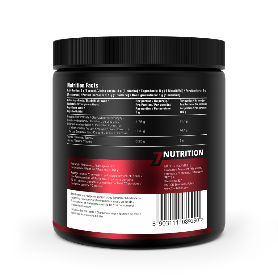 HCL CREATINE 350GR. 7NUTRITION