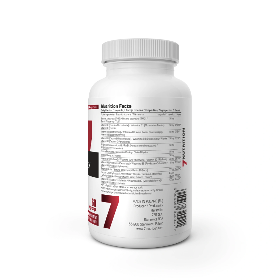 VITAMIN B-COMPLEX 60CAPS. 7NUTRITION