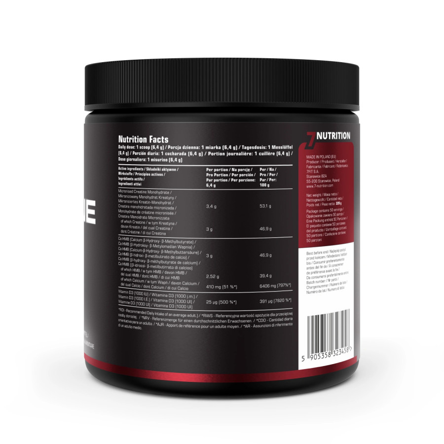 CREATINE +HMB 320GR. 7NUTRITION