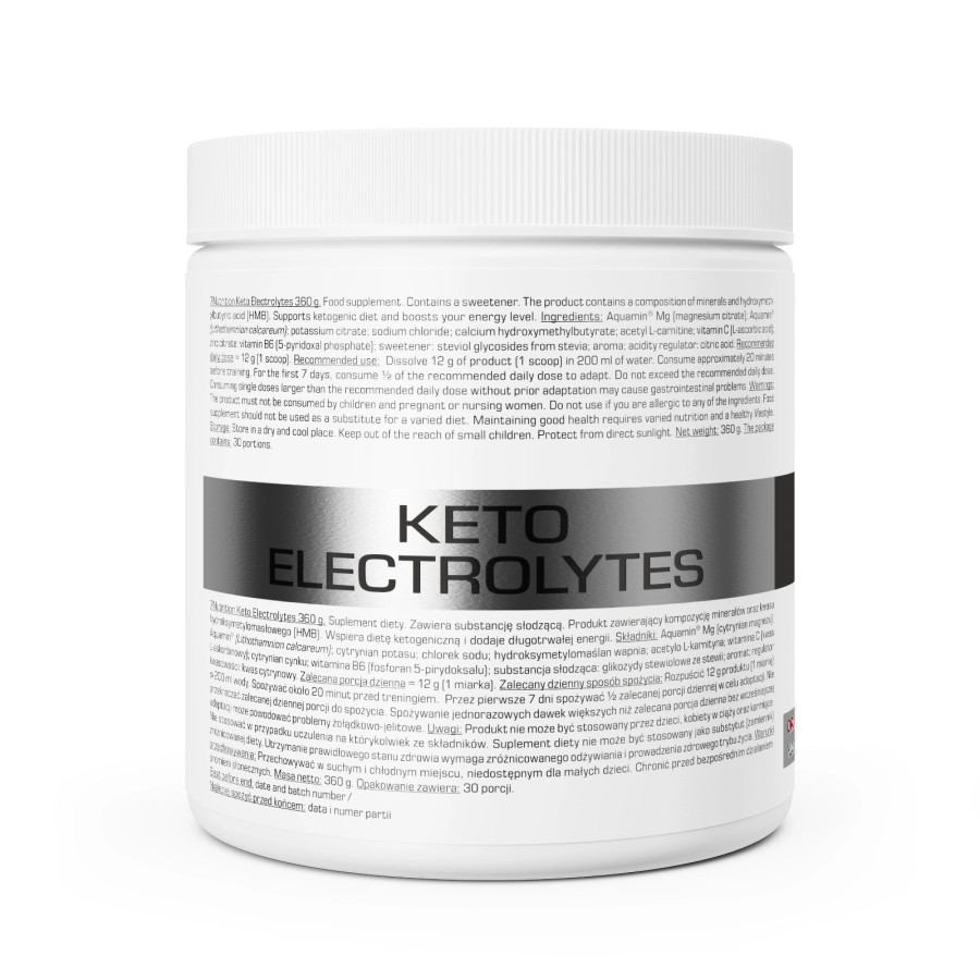 Keto Electrolytes 360 g 7Nutrition | Electrolitos con Magnesio, Potasio y HMB