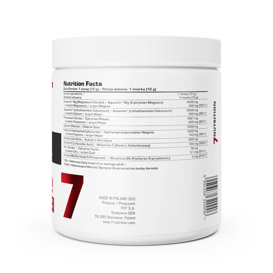 Keto Electrolytes 360 g 7Nutrition | Electrolitos con Magnesio, Potasio y HMB