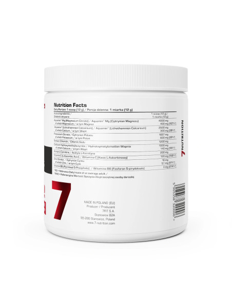 Keto Electrolytes 360 g 7Nutrition | Electrolitos con Magnesio, Potasio y HMB