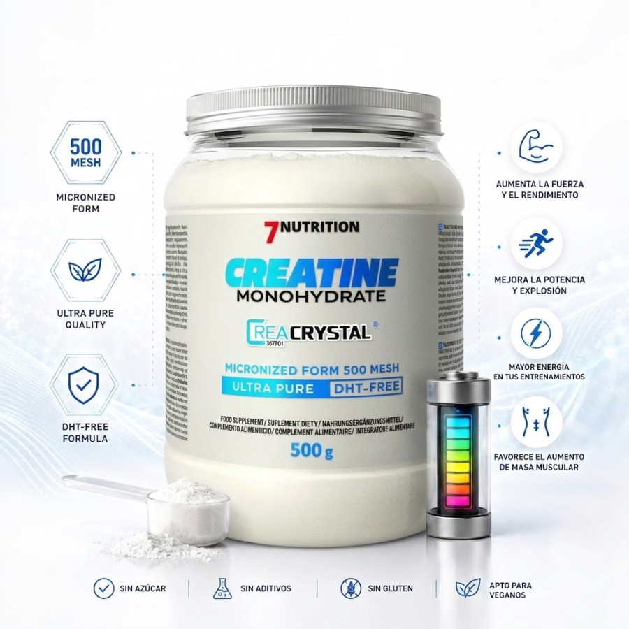 CREACRYSTAL ULTRA PURE 500GR. 7NUTRITION