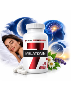 Melatonin 60 cápsulas 7Nutrition | Melatonina 1 mg