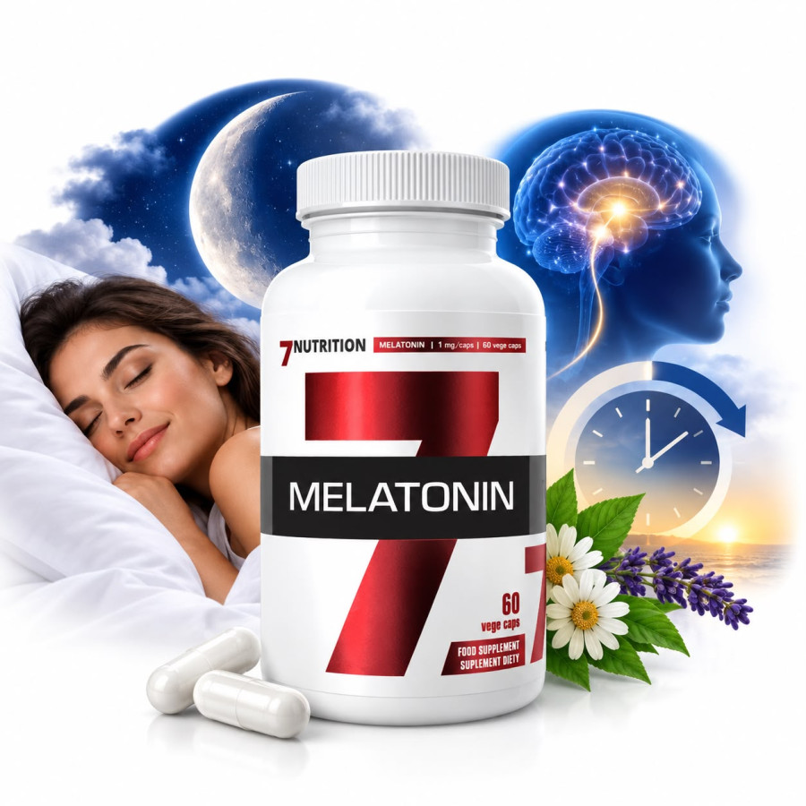 Melatonin 60 cápsulas 7Nutrition | Melatonina 1 mg