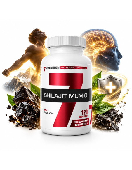 Shilajit Mumio 120 cápsulas 7Nutrition | Extracto 20 %