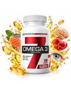 Omega 3 200 cápsulas 7Nutrition | 330 mg EPA y 220 mg DHA