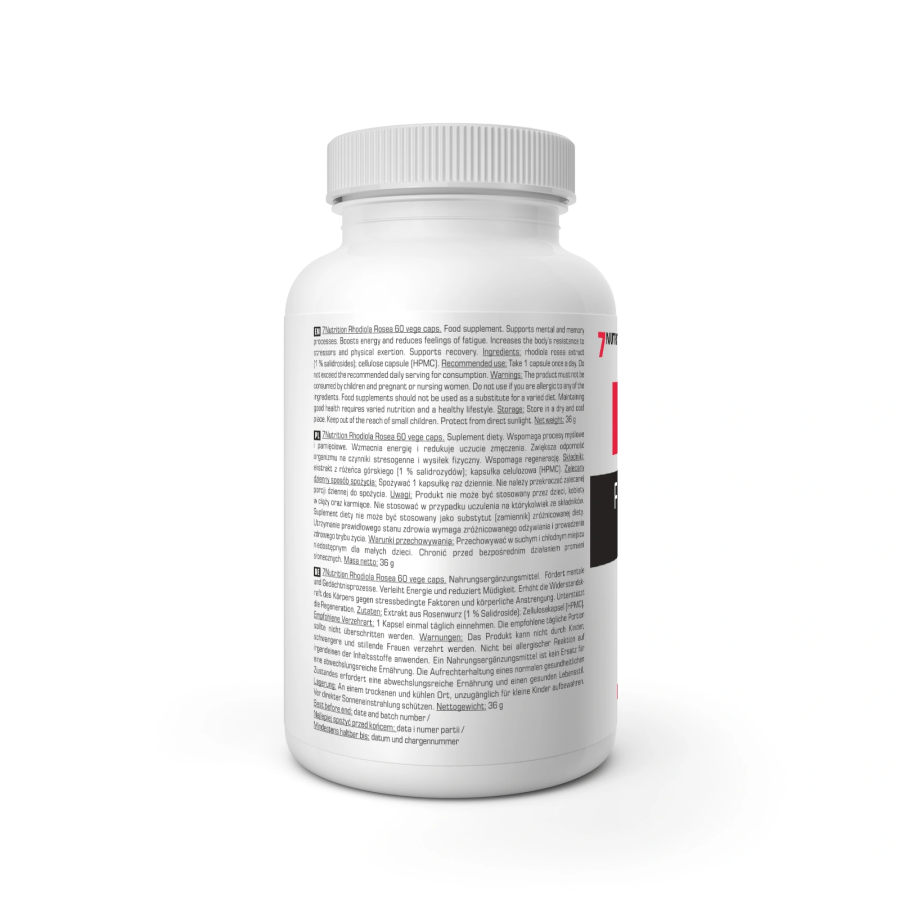Rhodiola Rosea 60 cápsulas 7Nutrition | OWL Nutrition