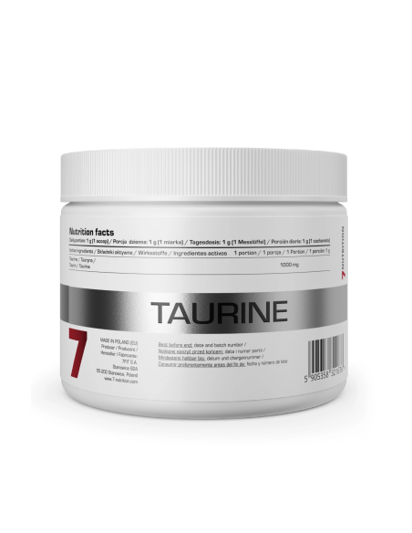Taurine 250 g 7Nutrition | Taurina en polvo